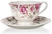 Banquet Ceramiczny kubek z spodkiem Rose 220 ml