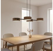 Żyrandol na linkach DRUMZ 4xE14/10W/230V brązowy