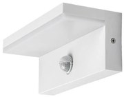 Rabalux 77116 kinkiet zewnętrzny LED Zaragoza, zczujnikiem, 9W, IP54, biały