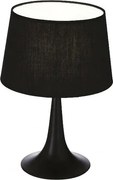 Ideal Lux - Lampa stołowa LONDON 1xE27/60W/230V czarna