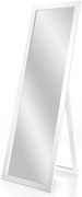 Białe prostokątne lustro stojące K8-C04
