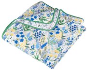 Zielono-niebieska narzuta pikowana 220x230 cm Tilly Floral – Catherine Lansfield
