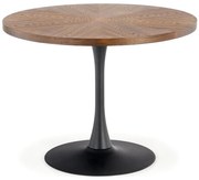 Stół jadalny CARMELO 75x100 cm czarny/brązowy