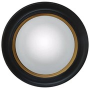 Lustro FRANKLIN - drewno paulownia- śred. 66 cm - Czarne i złocone imitacja mosiądzu