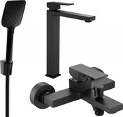 Mexen Uno R62 zestaw wannowy, czarny - 71413R62-70