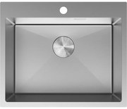 Mexen Solix zlewozmywak stalowy 1-komorowy 600 x 500 mm, inox - 6408601000-01