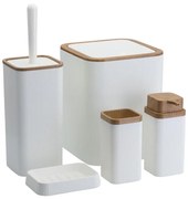 Zestaw łazienkowy ZOYA 5 szt biały/brązowy