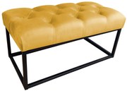 Ławka CHESTERFIELD LOFT MG15 pufa podnóżek metal