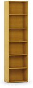 Biblioteka INTEGRO wyższa, 2300 x 600 x 400 mm,  5 półek, czereśnia