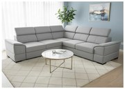 Uniwersalny narożnik rozkładany z pojemnikiem na pościel GRANADA szary