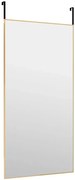 Prostokątne złote lustro wiszące na drzwi P1-B25