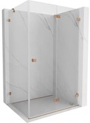 Mexen Lunar-F kabina prysznicowa składana prawa 75 x 70 cm, transparent, miedź szczotkowana- 836-075-070-65-00-P