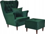 Fotel uszak z podnóżkiem Gaja Family Meble.