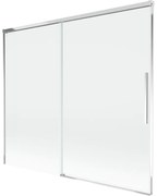 Mexen Rox parawan nawannowy 2-skrzydłowy rozsuwany 180 x 150 cm, transparent, chrom - 8C9-180-001-01-00