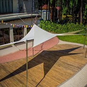 Żagiel przeciwsłoneczny 3,6 x 3,6 x 3,6 m ecru PATIO