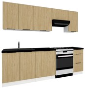 Komplet mebli kuchennych dąb olejowany W5-R41