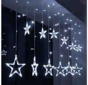 Brilagi - LED Zewnętrzna kurtyna bożonardzeniowa 77xLED/3xAA/USB 1,8m IP44 zimna biel