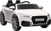 HOMCOM Elektryczny samochód dla dzieci, Audi TT RS Roadster, 3 km/h, pilot zdalnego sterowania, LED, USB, Biały
