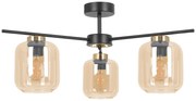 Lampa sufitowa z trzema kloszami beżowa P9-B21