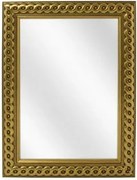 Złote lustro glamour w dekoracyjnej ramie G9-M22