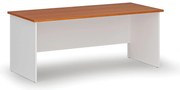 Biurko PRIMO WHITE, 180x80 cm, biały/czereśnia