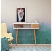 Stolik konsolowy KIOGI 94x100 cm biały/beżowy