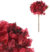 Hortensja czerwona - sztuczny kwiat cięty, 62 cm