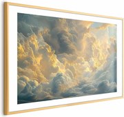 Plakat Ostatnie tchnienie dnia 90x60 cm z ramą złotą z marginesem ARTGEIST B