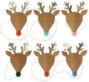 Czapeczki imprezowe zestaw 6 szt. Reindeer – Meri Meri