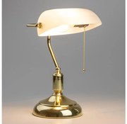Brilagi - Lampa biurkowa BANK OFFICE 1xE27/60W/230V złota/biała