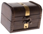 Drewniana skrzynka Zlatý pruh, brązowa, 11 x 8,5 x8 cm