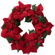 Wieniec świąteczny z kwiatów gwiazdy betlejemskiej, Ø 50 cm