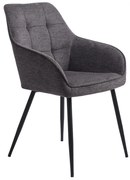 Ciemnoszare krzesło Nolan – Unique Furniture