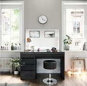 Stół o jamierze antracyt 120x55x75 sherry