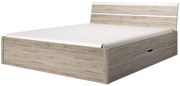 Łóżko BETA 160x200 san remo/białe z szufladami HELVETIA