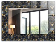 Lustro dekoracyjne Sześciokąty liście