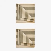 Zestaw 2 Serwetek Bawełnianych Efarin Wojskowa Zieleń - Sklum