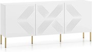 Komoda KLARA 170 3D biały mat ML MEBLE