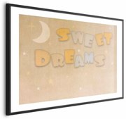 Plakat Życzenie 90x60 cm z ramą czarną z marginesem ARTGEIST B