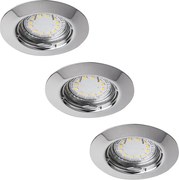 Rabalux 1047 - ZESTAW 3 opraw sufitowych wpuszczanych LITE z żarówkami GU10-LED 3×3W/230V