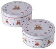 Puszka na ciastka BAILEY, ręcznie malowana, 2 szt