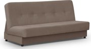 Sofa z Funkcją Spania ARUBA Wersalka Dwuosobowa Rozkładana Brązowa Nowoczesna do Salonu