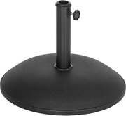 Outsunny Podstawa do Parasola 20kg Stabilny Stojak Metalowy Odporny na Warunki Pogodowe Czarny | Aosom PL