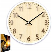 Zegar ścienny drewniany bambusowy akrylowy karina tortora okrągły kwarcowy