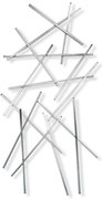 Metalowy wieszak ścienny w kolorze srebra Matches – Spinder Design