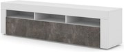 Szafka rtv wisząca lub stojąca biały + beton F1-K72