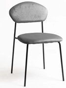 Krzeso Rinos z czarnego aksamitu