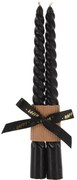 Zestaw dwóch świec stożkowatych, TWISTED, 20 cm