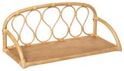 Ozdobna półka do pokoju dziecięcego, wisząca, 57 cm, rattanowa