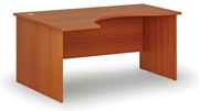 Ergonomiczne biurko PRIMO WOOD, 160x120 cm, lewe, czereśnia